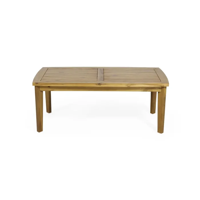 Outdoor Rectangular Coffee Table – Brown