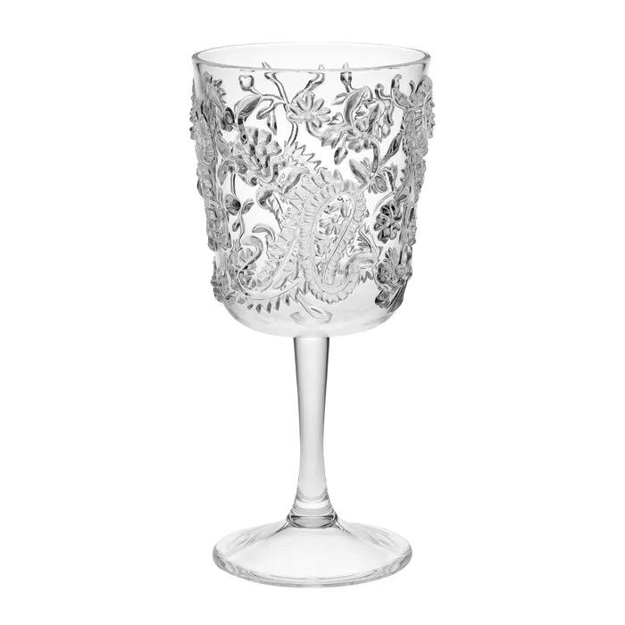 Paisley Acrylic Wine Glasses (Set of 4)
