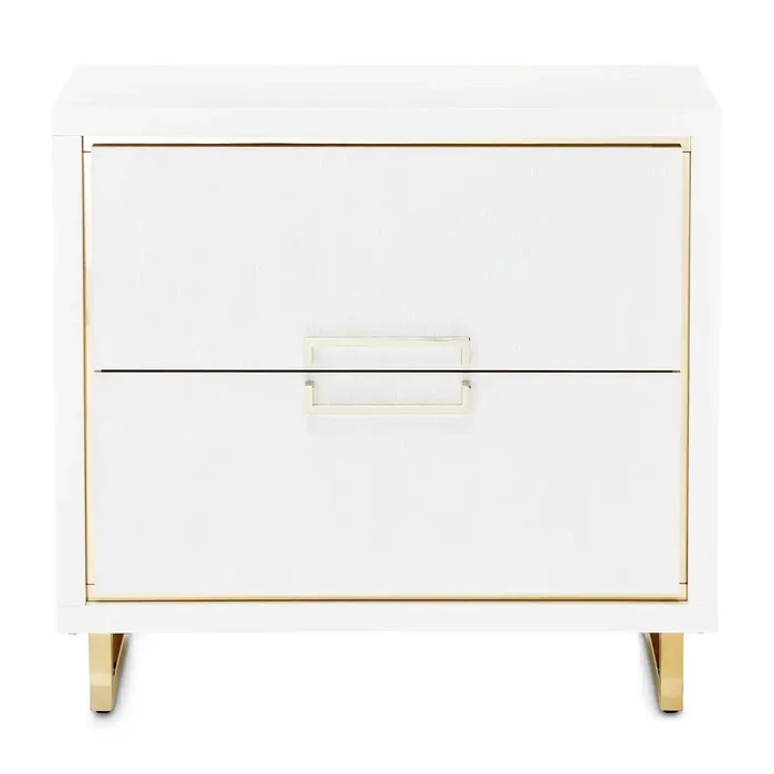 Palm Gate – Nightstand – Cloud White