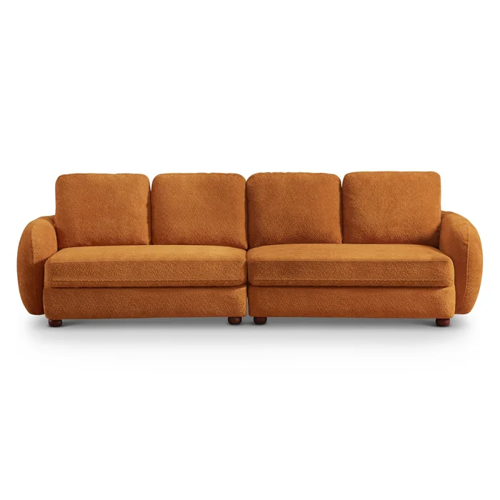 Paton 114.5” Boucle Fabric Sofa