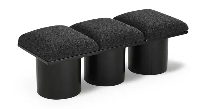 Pavilion – 3 Piece Modular Bench With Black Base