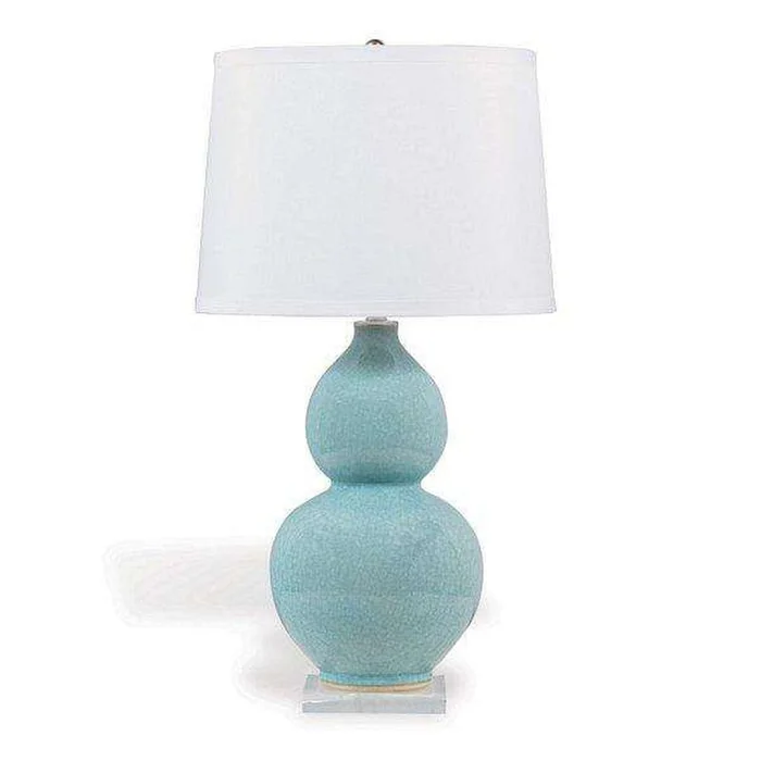 Pearl Blue Lamp 32″H