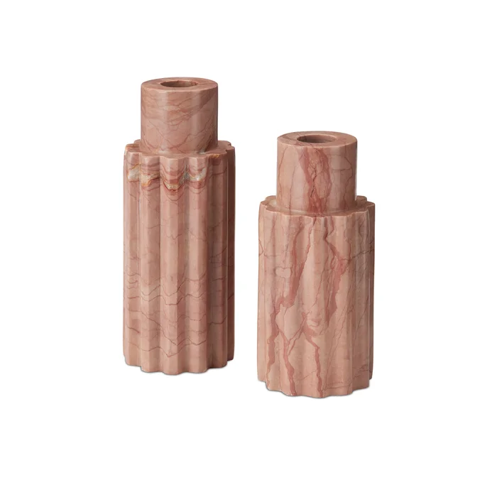 Penrose Pink Candle Holder Set of 2