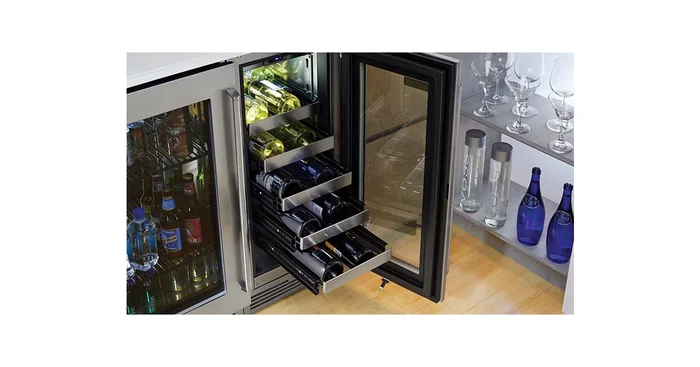 Perlick 15 Inch Wide 20 Bottle Capacity Built-In Wine Cooler with Right Hinge