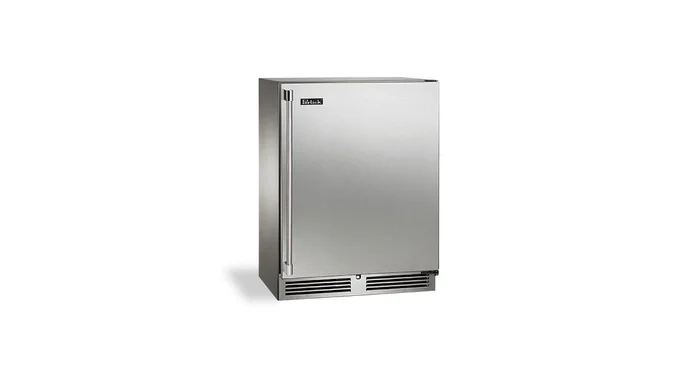 Perlick 24 Inch Wide 20 Bottle Capacity Built-In Wine Cooler with Right Hinge and Door Lock