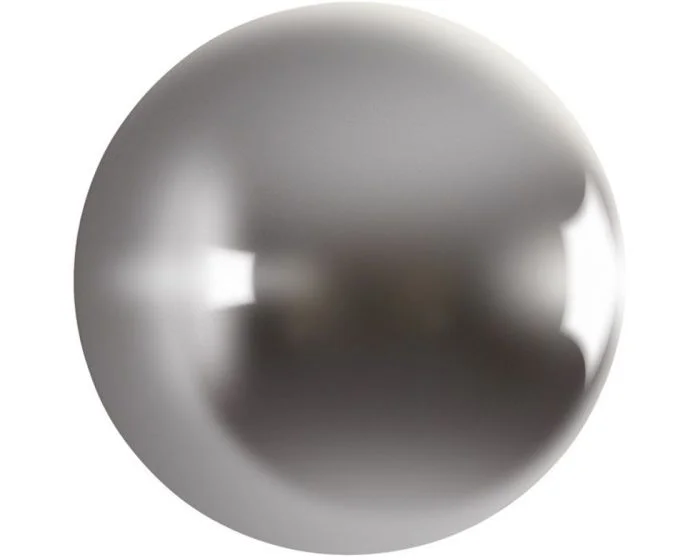 Phillips Collection Ball on the Wall, Polished Aluminum, Large (Dropshippable)