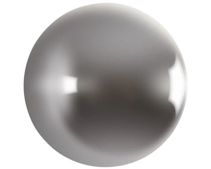 Phillips Collection Ball on the Wall, Polished Aluminum, Medium (Dropshippable)