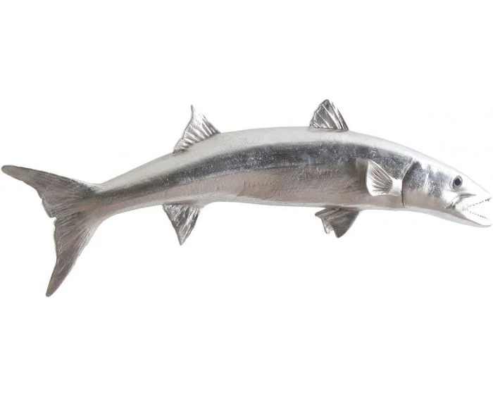 Phillips Collection Barracuda Fish, Silver Leaf (Dropshippable)