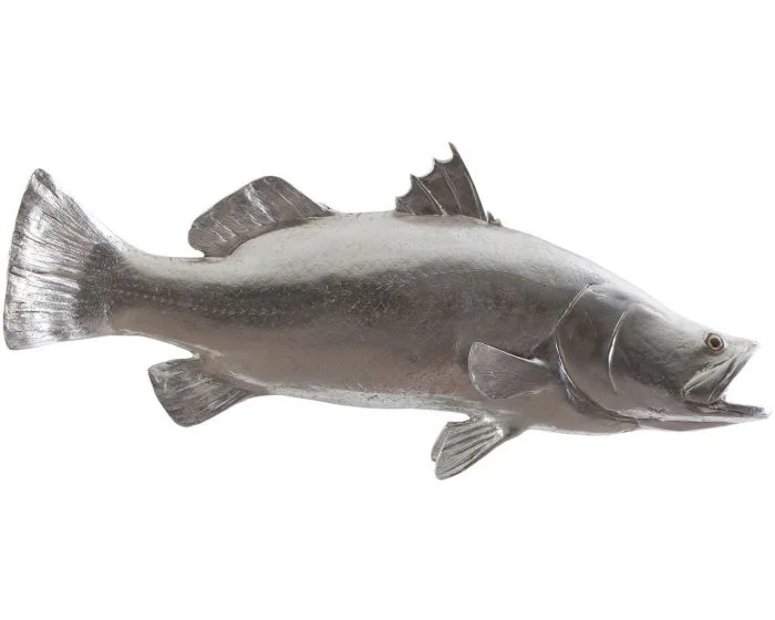 Phillips Collection Barramundi Fish, Silver Leaf (Dropshippable)