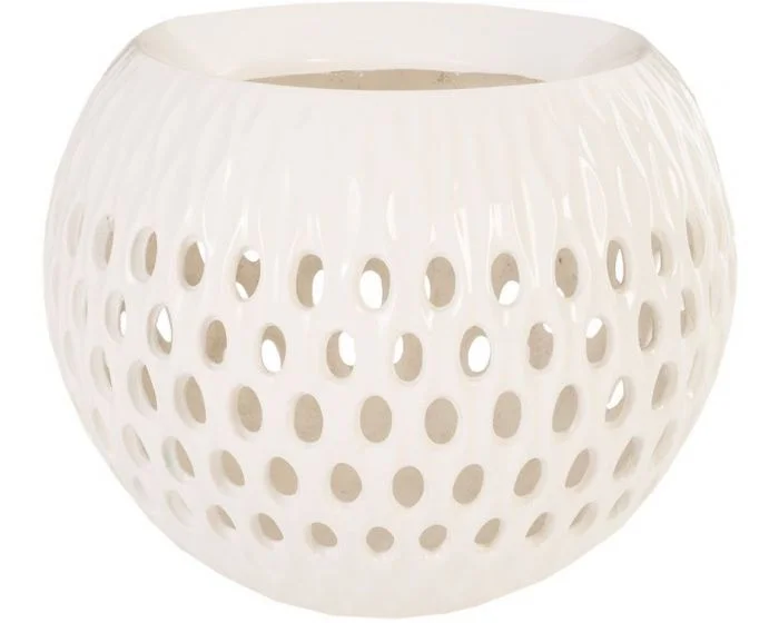 Phillips Collection Breathe Planter, Gel Coat White (Dropshippable)