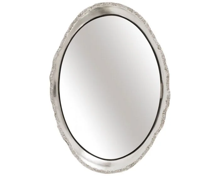 Phillips Collection Broken Egg Mirror, Silver Leaf