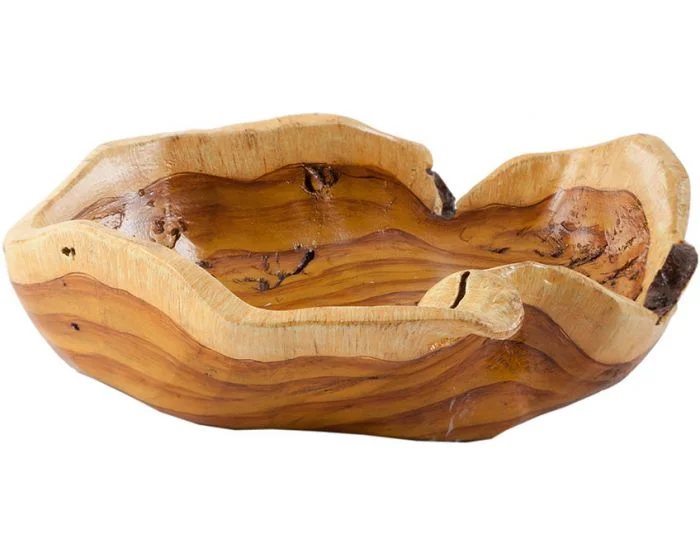 Phillips Collection Burled Bowl, Faux Wood (Dropshippable)