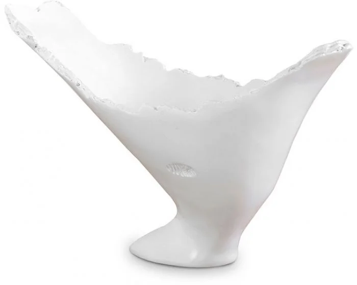 Phillips Collection Burled Vase, Glossy White (Dropshippable)