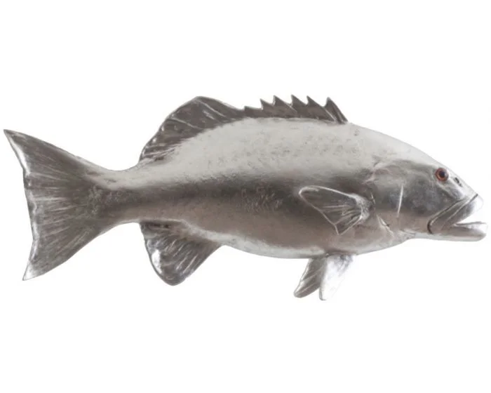 Phillips Collection Coral Trout Fish, Silver Leaf (Dropshippable)