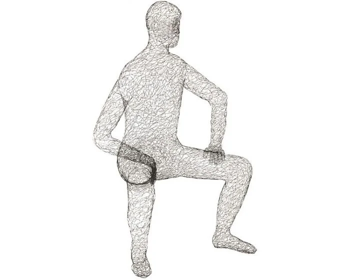 Phillips Collection Crazy Wire Lounging Male