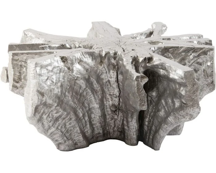 Phillips Collection Dante Root Coffee Table, Silver Leaf
