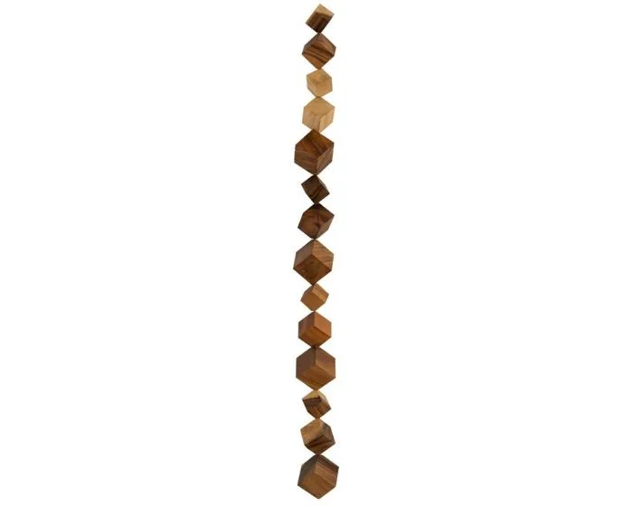 Phillips Collection Dice Wall Art, Chamcha Wood, Natural (Dropshippable)