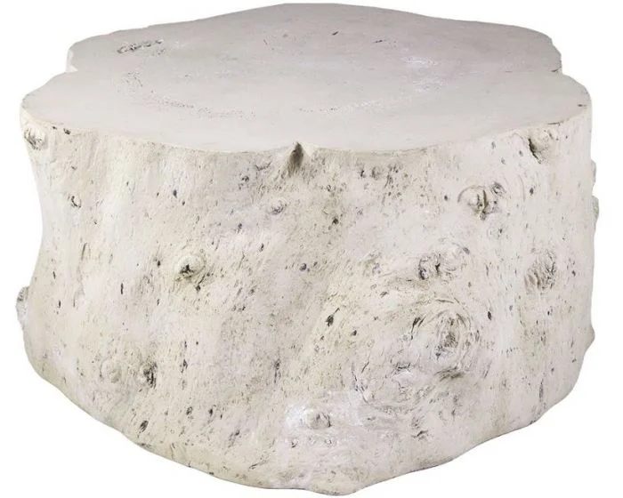 Phillips Collection Log Coffee Table, Roman Stone