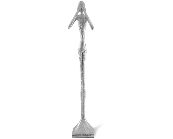 Phillips Collection See No Evil Skinny Sculpture, Silver Leaf, Large
