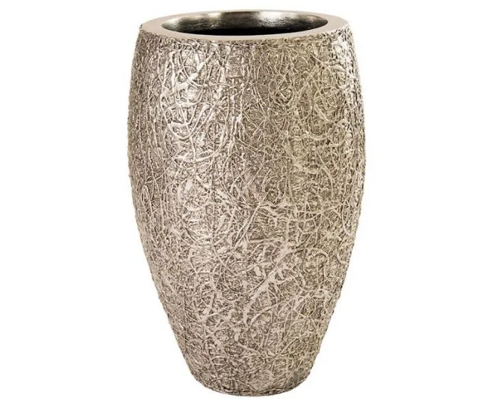 Phillips Collection String Theory Planter, Silver Leaf, Small (Dropshippable)