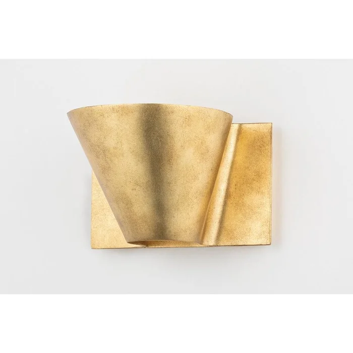Reeve 1 Light Wall Sconce Vintage Gold Leaf