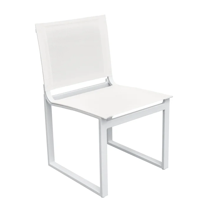 Renava Kayak – Modern Outdoor White Dining Chair (Set of 2)
