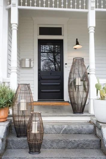 Retreat Lantern By Accent Decor – Brown – Metal – 73401