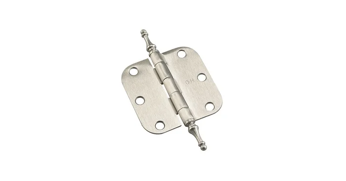 Richelieu 3 Inch x 3 Inch Plain Bearing 5/8 Inch Radius Corner Mortise Door Hinge – Pair