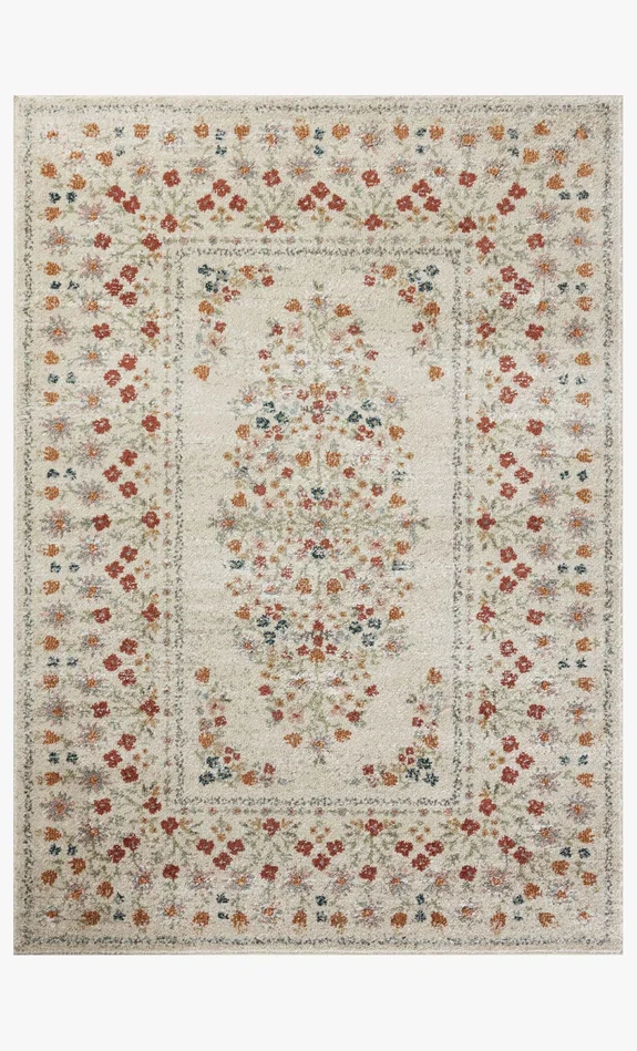 Rifle Paper Co. x Loloi Laurel LAU-02 Linen