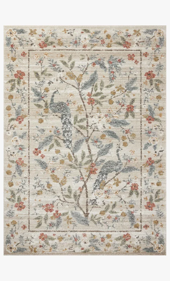 Rifle Paper Co. x Loloi Laurel LAU-05 Cream