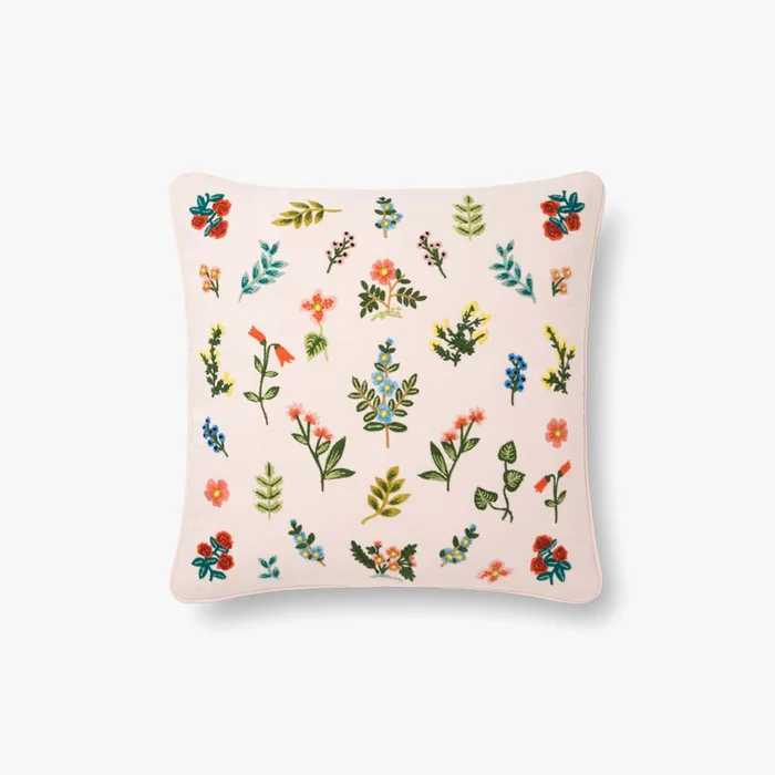 Rifle Paper Co. x Loloi Pillows P6040 Blush/Multi