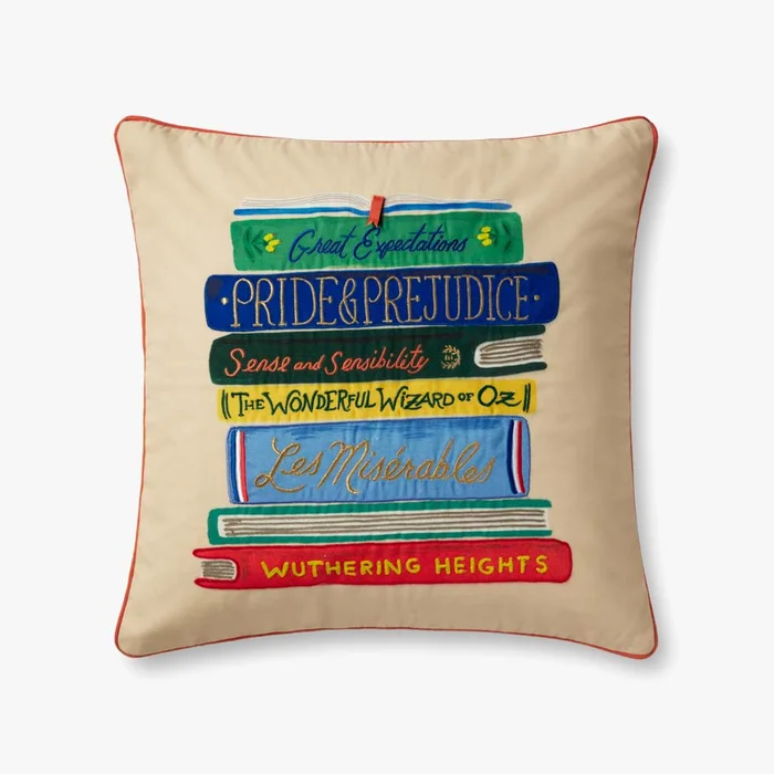 Rifle Paper Co. x Loloi Pillows PRP0039 Cream