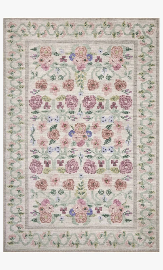 Rifle Paper Co. x Loloi Rosa RSA-01 Ivory