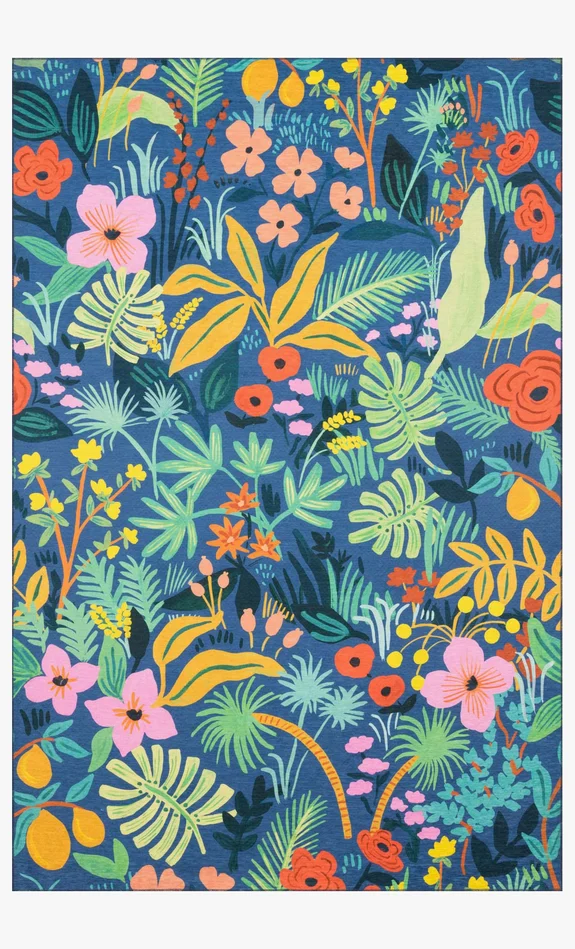 Rifle Paper Co. x Loloi Veranda VRN-02 Blue