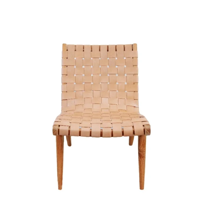 Risom Leather Lounge Chair
