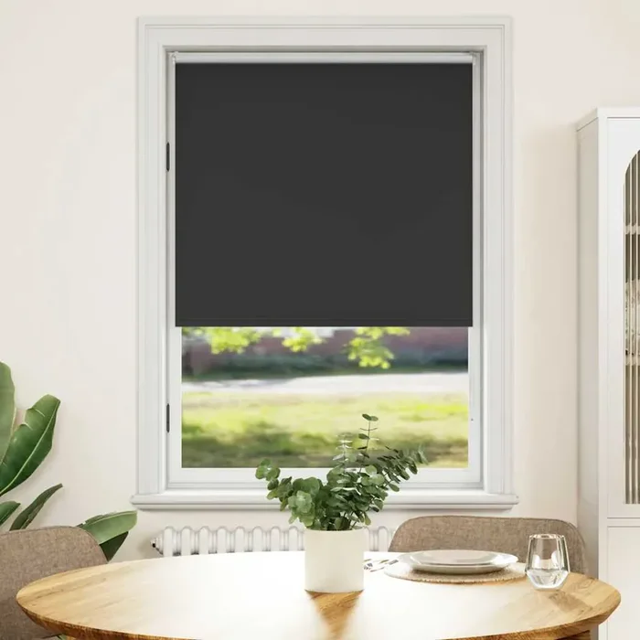 Roller Blind Blackout 80 x 175 cm Black
