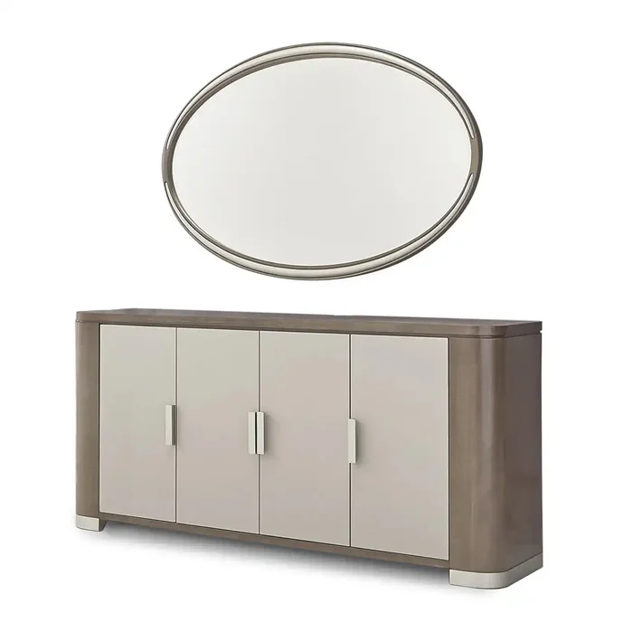 Roxbury Park – Sideboard & Mirror – Slate