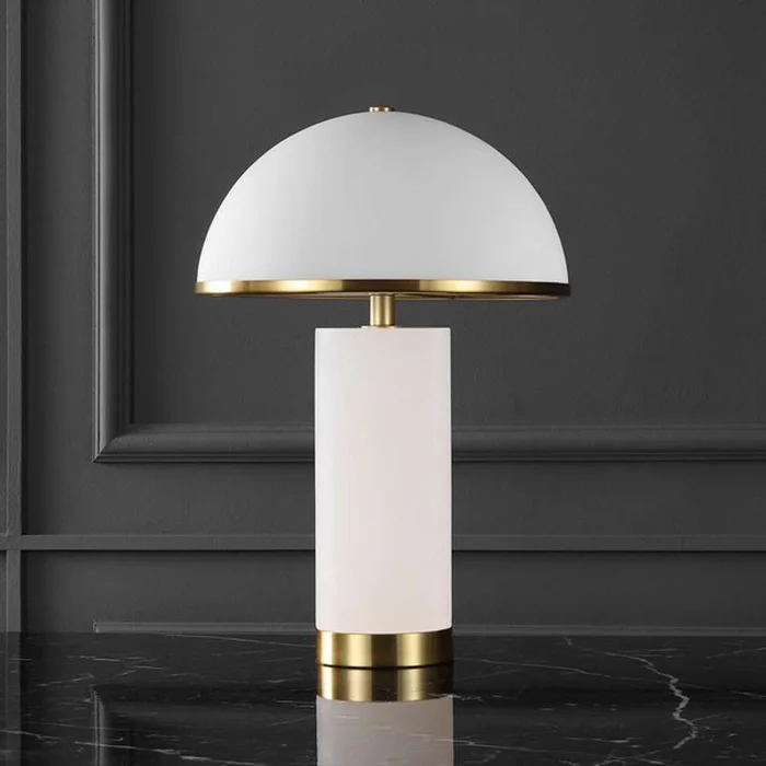 Safavieh – Couture – Izabel Alabaster Table Lamp – Gold – White – CTL1063A