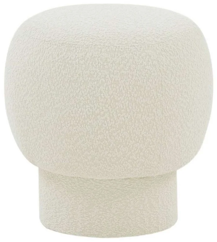 Safavieh – Couture – Leboeff Round Ottoman – Ivory – SFV5101A