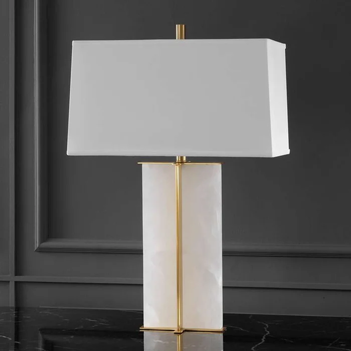 Safavieh – Couture – Natalee Marble Table Lamp – Gold – White – CTL1045A