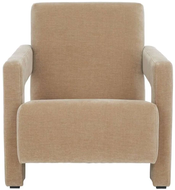 Safavieh – Couture – Taylor Modern Velvet Accent Chair – Light Brown – SFV5046C