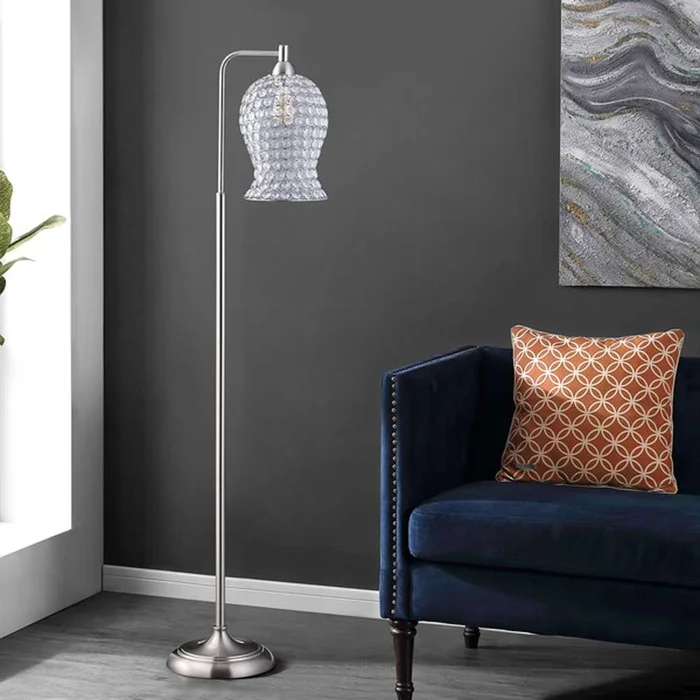 Safavieh – Izzy 61.5in Floor Lamp – Nickle – FLL4088A