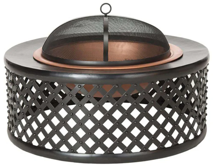 Safavieh – Jamaica Fire Pit – Copper – Black – PIT1007A