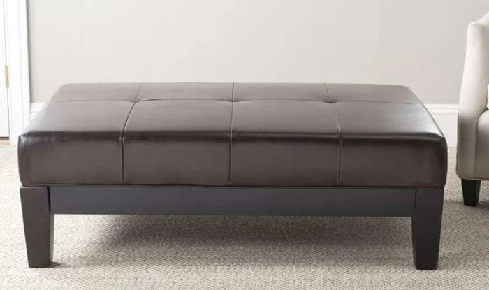 Safavieh – Jordan Cocktail Ottoman – Brown – HUD4066A