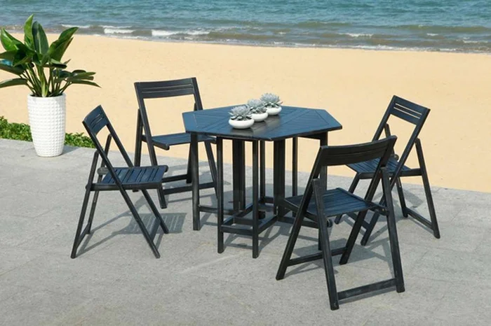 Safavieh – Kerman Table/Chair Set – Black – PAT7000C