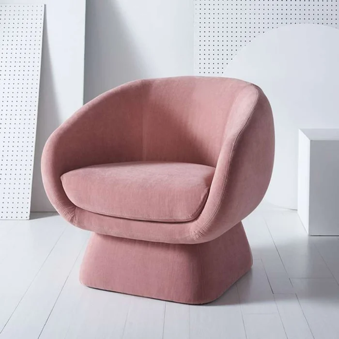 Safavieh – Kiana Modern Accent Chair – Dusty Rose – SFV4527A