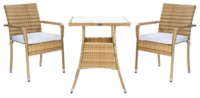 Safavieh – Laban Bistro Set – Natural – White – PAT7718D