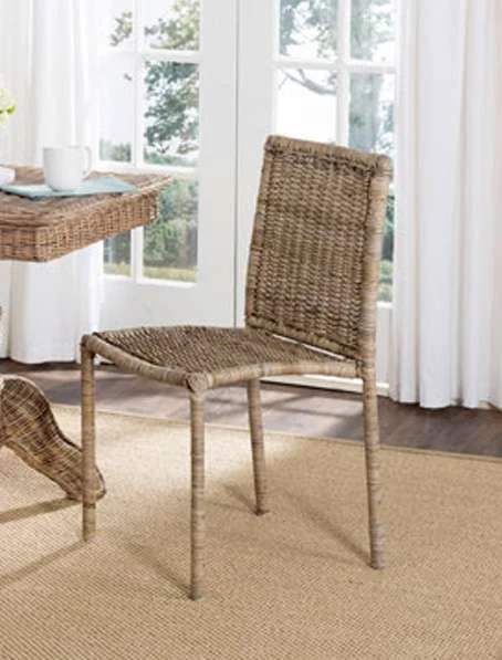 Safavieh – Makassar Side Chair – Grey (Set of 2) – SEA8008A-SET2