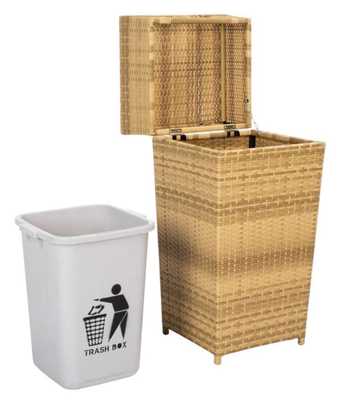 Safavieh – Mazeli Trash Bin – Natural – PAT7512D