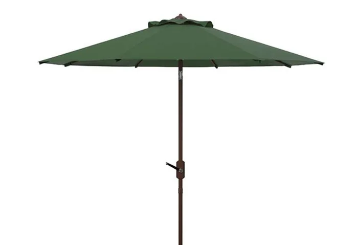 Safavieh – Ortega 9 Ft Crank Umbrella – Hunter Green – PAT8001H